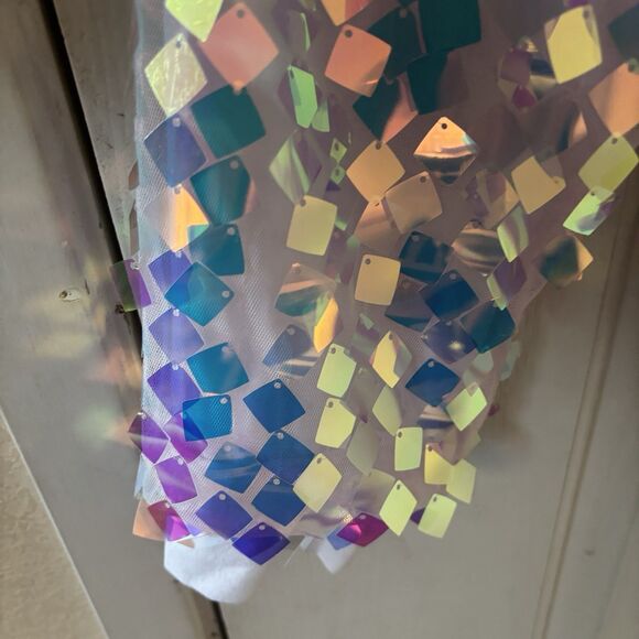 Pride Unisex Jacket Multicolor Size Medium Rainbow Bright Artsy Rave Clubwear - Picture 5 of 9